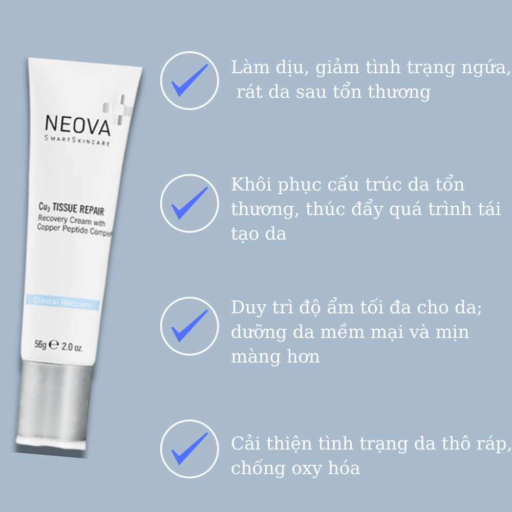 Kem dưỡng phục hồi da sau tổn thương Neova Cu3 Tissue Repair – dalangmin