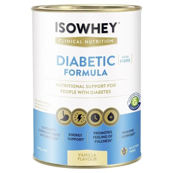 Sữa dành riêng cho người tiểu đường Isowhey Diabetics Vallina