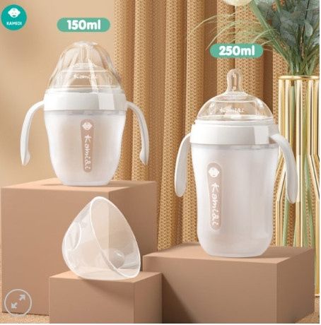 Bình Sữa Kamidi Silicone Trắng 250ml