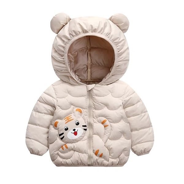 Áo khoác phao hình hổ Đen (Size 100)