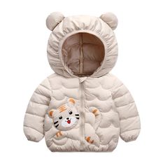 Áo khoác phao hình hổ Đen (Size 100)