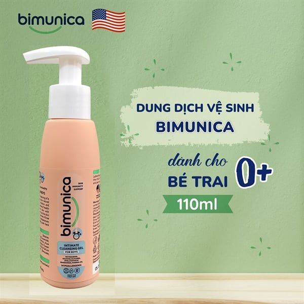 Dung dịch vệ sinh bé trai Bimunica 0m+