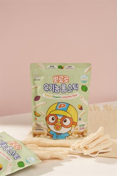 Bánh hữu cơ vị khoai lang, bí đỏ Pororo 25g