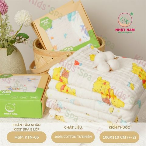 Khăn tắm nhăn Nhật Nam 5 lớp