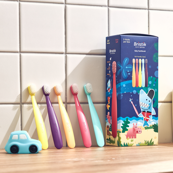 Bàn chải đánh răng cho bé Bristik Step 1, Step 2 (Hàn Quốc)