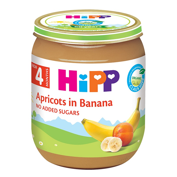 DAU Dinh dưỡng đóng lọ Hipp - chuối đào táo