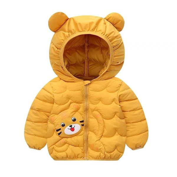 Áo khoác phao hình hổ Be (Size 90)