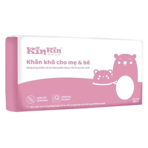 Khăn vải khô cho mẹ và bé Kinkin 300 gram