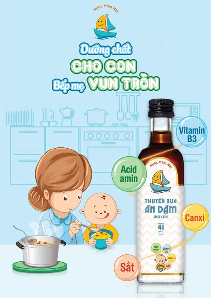 Nước mắm nhĩ Thuyền Xưa cho bé An dặm 41N