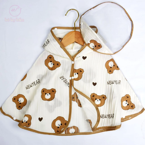 Áo choàng chống nắng cho bé (Tặng kèm mũ chống giọt bắn)