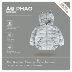 Đ.QATT Áo phao siêu nhẹ Hrnee ghi sữa