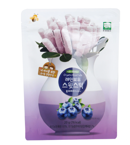 Bánh gạo dạng que Farm vị việt quất 6m+ 20g