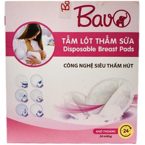 Thấm sữa BAVO cho mẹ (Hộp 24 miếng)