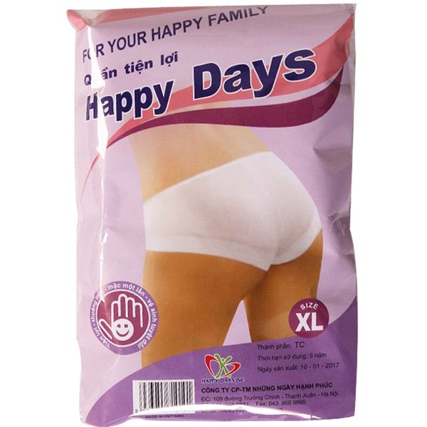 Quần lót giấy HappyDays