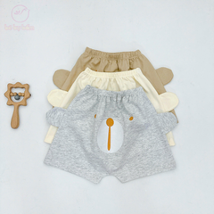 Quần đùi cho bé hình mông thú, chất cotton thoáng mát