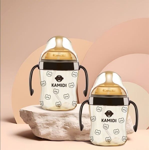 Bình Sữa Kamidi PPSU họa tiết gấu 210ml