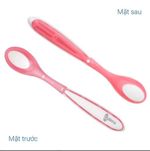 Bộ 2 thìa cảm biến nhiệt Galena xanh hồng GA-TS02