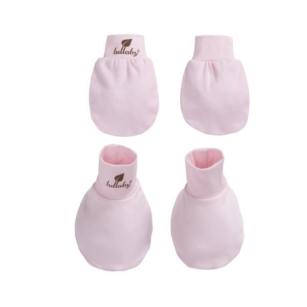 Set bao tay chân Lullaby NH816R hồng nhạt