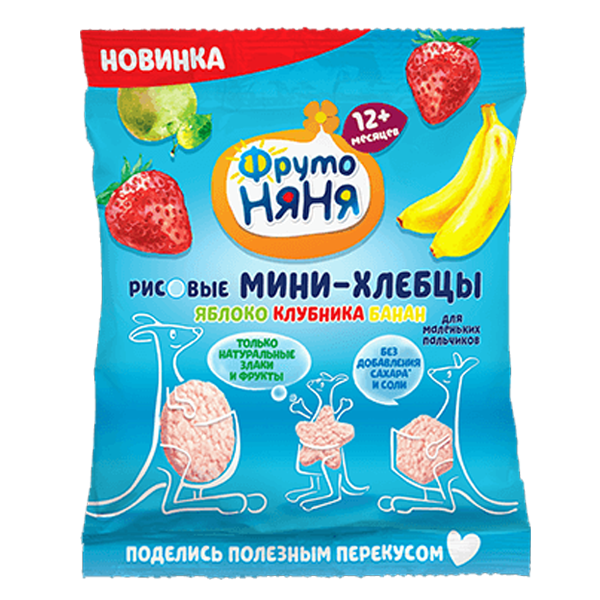 Bánh gạo Fruto Nyanya (30g) 12M+