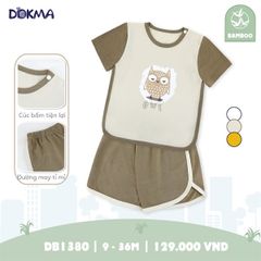 H.Bộ cộc tay cài vai Trắng xanh 24-36M