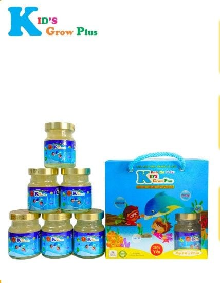 Yến Sào Kids Grow Plus vani 20% xách 6 x 70ml (1Y+)