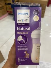 Bình sữa Philips Avent mô phỏng tự nhiên họa tiết Hươu cao cổ 260ml (SCY903/66)
