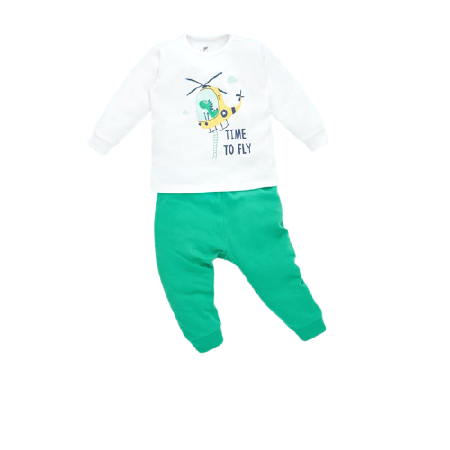 Bộ Lullaby NH135B trắng xanh CLO