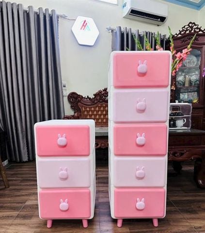 Tủ nhựa đa năng Kioto hình thỏ 3 tầng