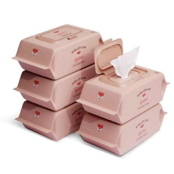 Khăn ướt Gumi không mùi 100 tờ