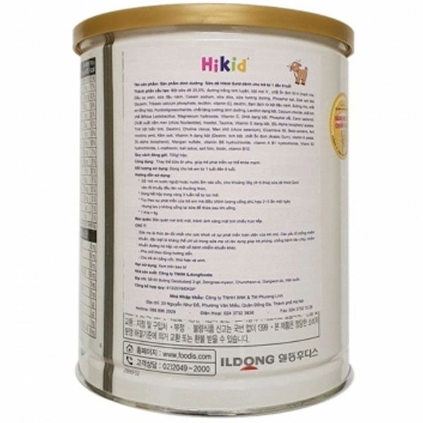 Sữa Hikid Dê (1-9 tuổi)