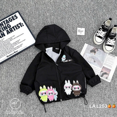 Áo khoác gió lót nỉ Labubu cho bé (Mẫu mới đẹp)
