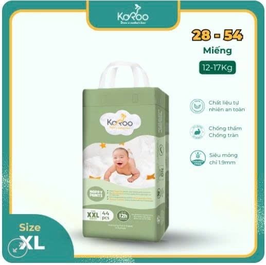 Q - Bỉm quần Karoo size XL (14-16kg) (Bịch)