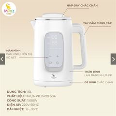 Bình đun nước giữ nhiệt Moaz Bébé MB070