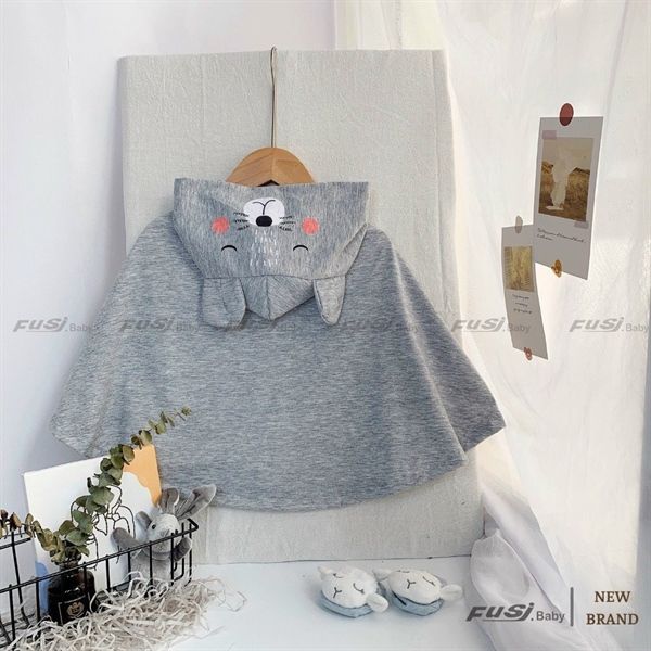 Áo choàng chống nắng cho bé FUSJ BABY Ghi số 2 (12-18kg)