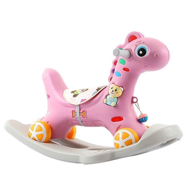 Ngựa bập bênh có bánh xe