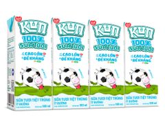 Sữa tươi tiệt trùng ít đường cho bé LOF Kun