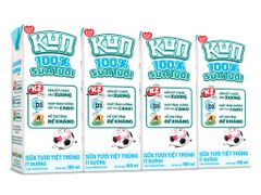 Sữa tươi tiệt trùng ít đường cho bé LOF Kun