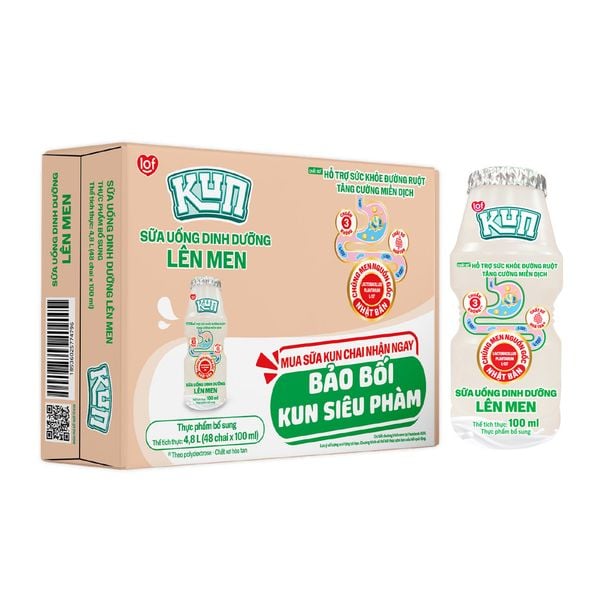 Sữa chua uống men Nhật cho bé KUN