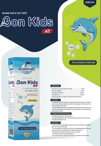 Dung dịch xịt mũi cho bé Bon Kids