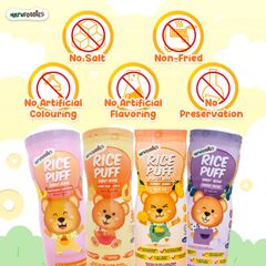 Bánh ăn dặm Natufoodies Organic rice puff (6M+)