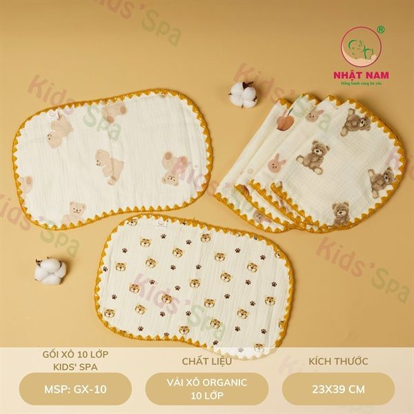 Gối xô cao cấp Kid' Spa 10 lớp