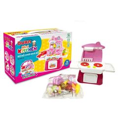 Bộ đồ chơi nhà bếp có đèn led và âm thanh Duka