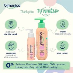 Dung dịch vệ sinh bé gái Bimunica 0m+