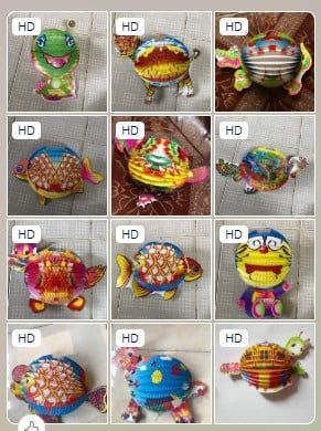 DC Đèn lồng giấy hình động vật