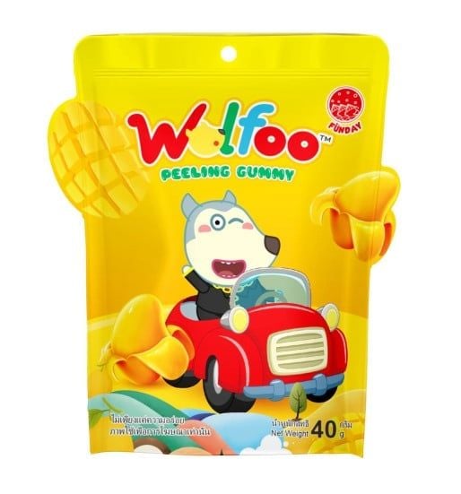 Kẹo dẻo bóc vỏ Wolfoo vị Xoài 40g