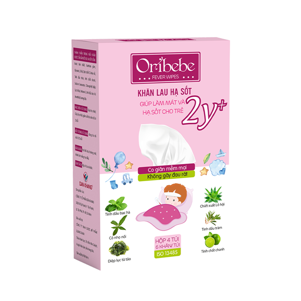 Khăn lau hạ sốt Oribebe 2Y+