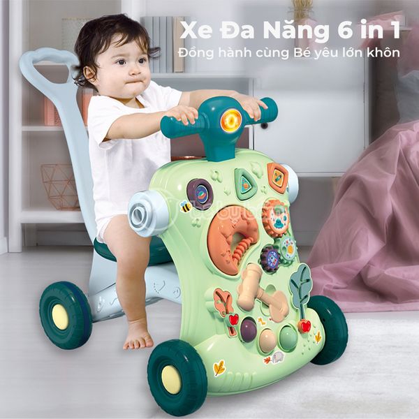 Xe tập đi đa năng 6in1 (biến đổi 6 chức năng)