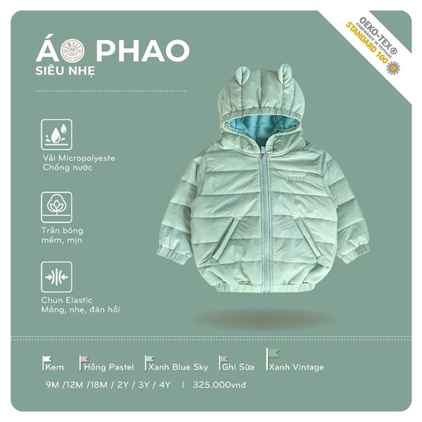 Đ.QATT Áo phao siêu nhẹ Hrnee hồng