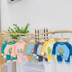 Bộ thun tăm dài tay cho bé Labubu (Hàng đẹp)