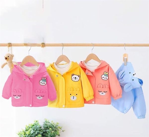 Áo khoác kaki thô dáng xuông mũ gấu - Xanh- size 2